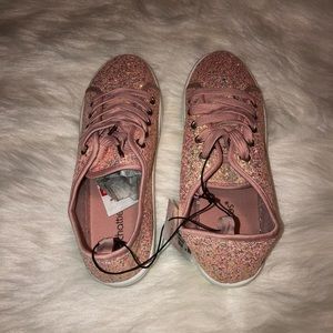 Pink Sparkle Glitter Sneakers